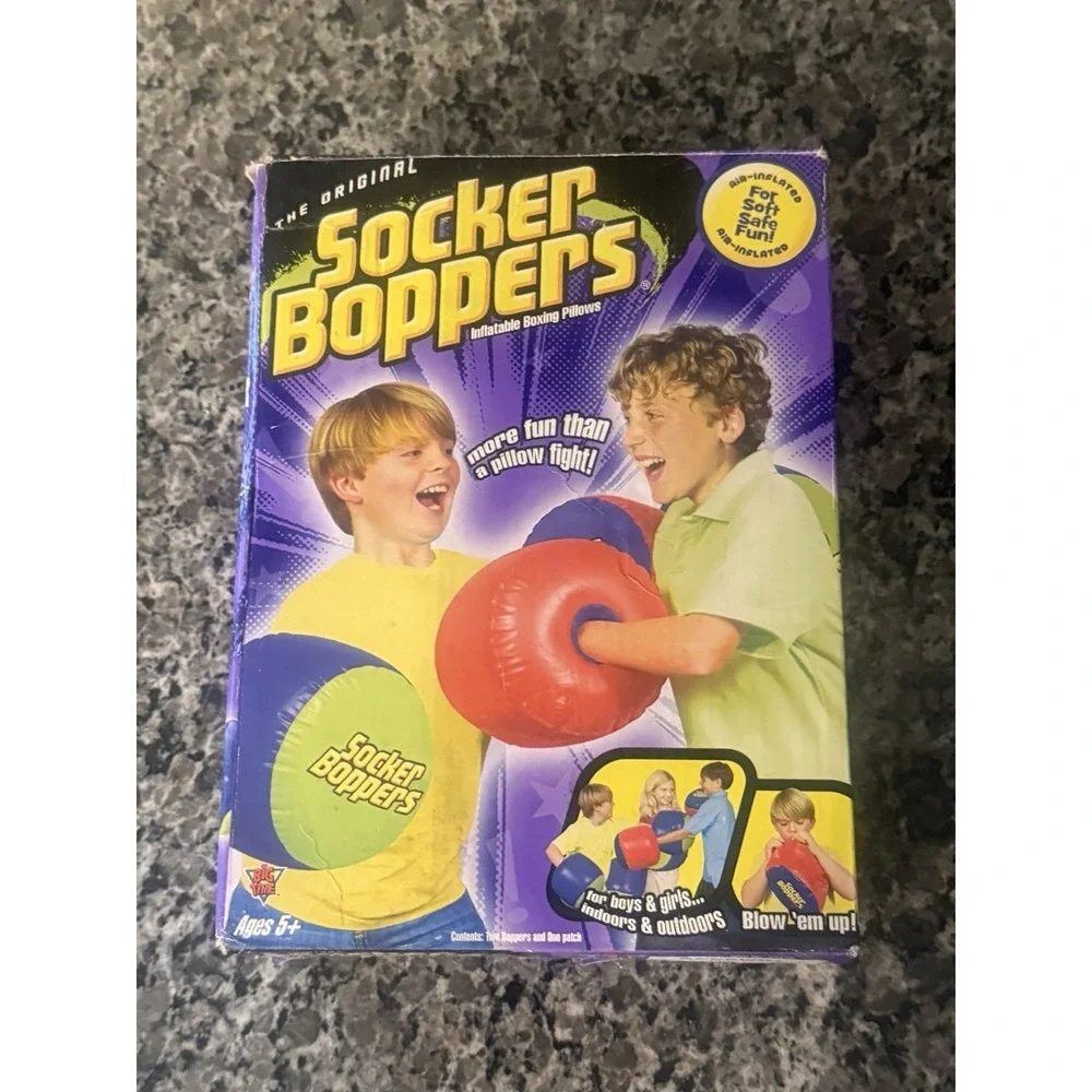 Socker Boppers‎ Inflatable Boxing Pillows - Purple & Yellow New Open Box